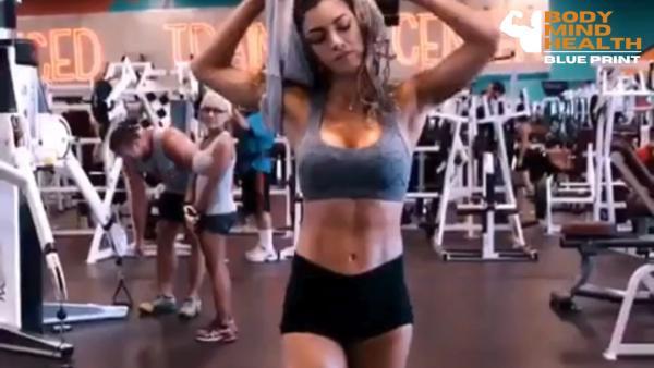 SHE IS FEARLESS Female Fitness Motivation | Body Mind Health Motivation Blue Print